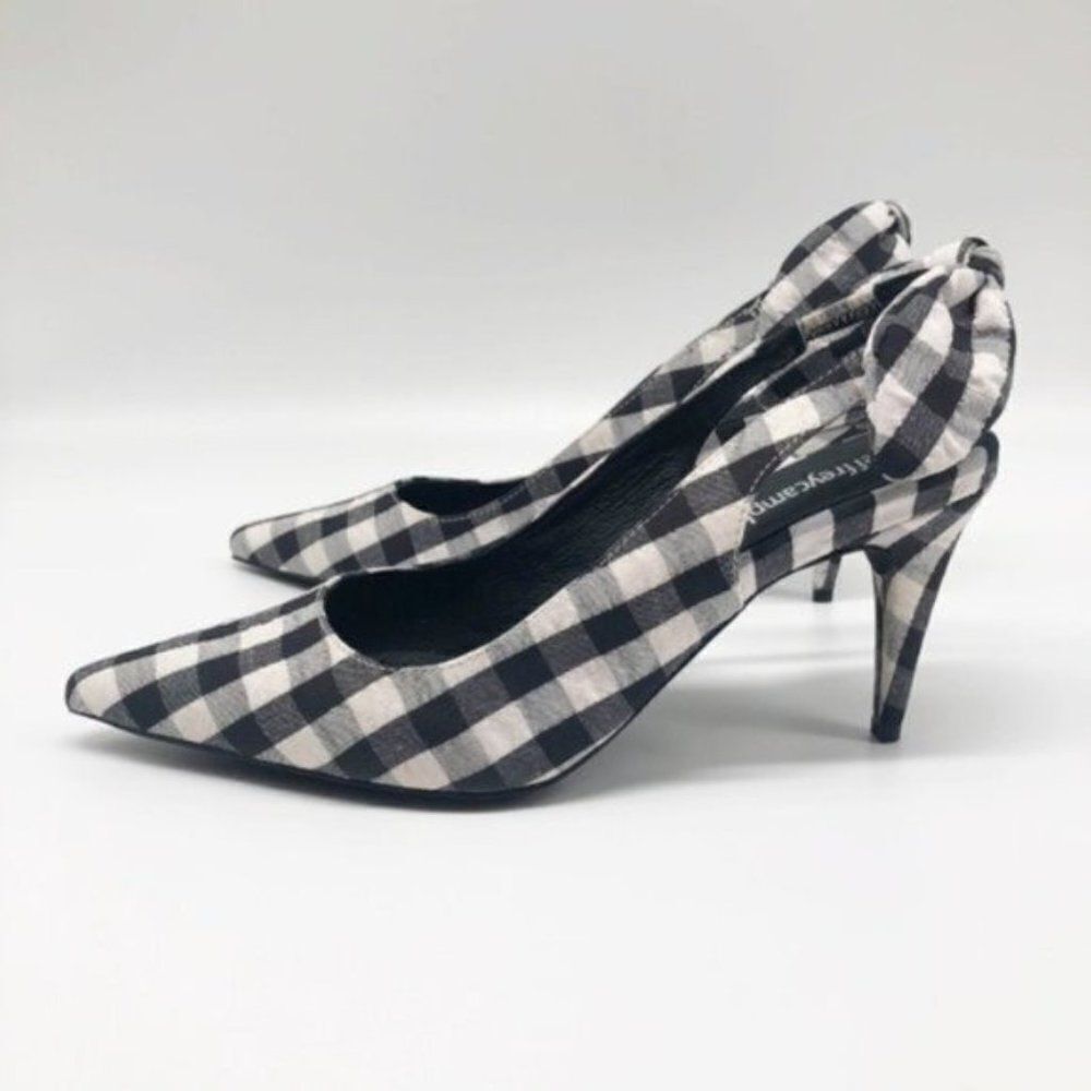 Jeffrey Campbell Cindy Gingham Slingback Pumps – Retro Chic with a Modern Twist - Picture 3 of 8